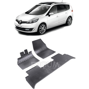 Set 5 covorase Renault Scenic 2009- 2016, din cauciuc 100%, compatibile cu autoturismul RENAULT Scenic v4565