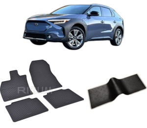 Set 5 covorase SUBARU SOLTERRA EA10 din 2022-PREZENT, cu covoras tunel median, CAROSERIE SUV, Presuri cauciuc 100%, compatibil cu autoturismul SUBARU SOLTERRA EA10, Rigum - Img 2