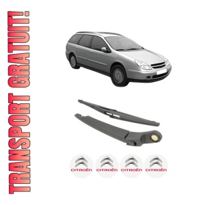 Set brat stergator spate cu lamela pentru CITROEN C5 I Break (DE_) din 2001-2004, pentru spate, din cauciuc siliconat rezistent, 4 stickere auto CITROEN