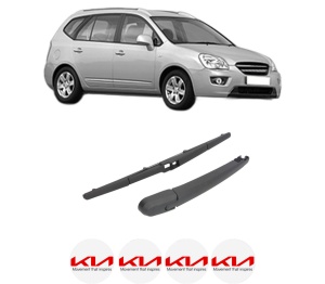 Set brat stergator spate cu lamela pentru KIA CARENS III MPV (UN) din 2006-2013, pentru spate, din cauciuc siliconat rezistent, 4 stickere auto KIA v1637