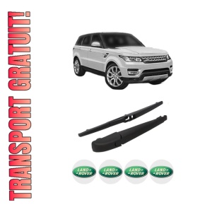 Set brat stergator spate cu lamela pentru LAND ROVER DISCOVERY SPORT VAN (L550) din 2014-2017, pentru spate, din cauciuc siliconat rezistent, 4 stickere auto LAND ROVER