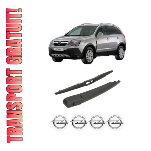 Set brat stergator spate cu lamela pentru OPEL ANTARA A (L07) din 2006-2017, pentru spate, din cauciuc siliconat rezistent, 4 stickere auto OPEL