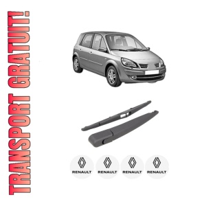 Set brat stergator spate cu lamela pentru RENAULT SCENIC III (JZ0/1_) din 2009-2016, pentru spate, din cauciuc siliconat rezistent, 4 stickere auto RENAULT