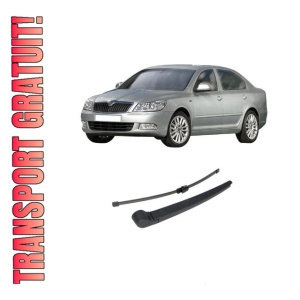 Set brat stergator spate cu lamela pentru SKODA Octavia II (1Z3) din 2004-2013, pentru spate, din cauciuc siliconat rezistent