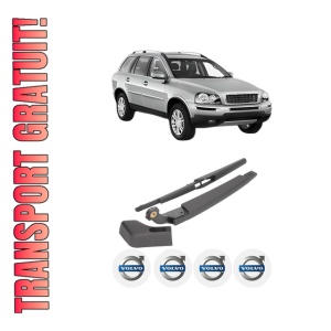 Set brat stergator spate cu lamela pentru VOLVO XC90 I (275) din 2002-2014, pentru spate, din cauciuc siliconat rezistent, 4 stickere auto VOLVO
