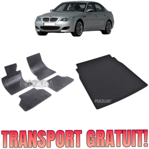 Set Covorase Auto Si Tavita Portbagaj BMW SERIA 5 E60 din 07.2003 - 02.2010, caroserie sedan,