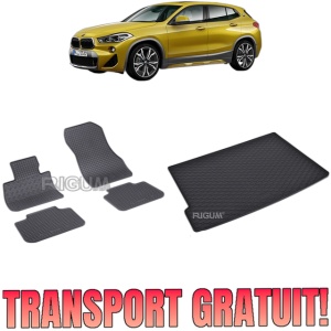 Set Covorase Auto Si Tavita Portbagaj BMW X2 F39 din 03.2018 - 10.2023, caroserie suv,