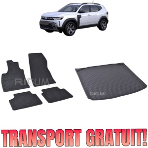 Set Covorase Auto Si Tavita Portbagaj DACIA DUSTER III LPG din 06.2024 - 2026, caroserie suv, 4X2, PORTBAGAJ INFERIOR SI SUPERIOR