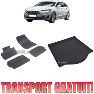 Set Covorase Auto Si Tavita Portbagaj FORD MONDEO V din 01.2015 - 04.2022, caroserie combi, ROATA REZERVA MICA / KIT REPARATIE