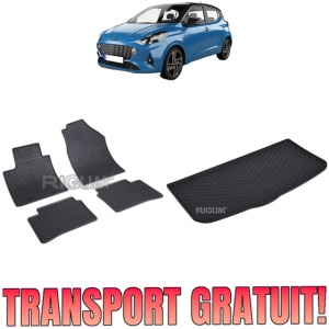 Set Covorase Auto Si Tavita Portbagaj HYUNDAI I10 III din 02.2020 - 2026, caroserie hatchback, FARA PORTBAGAJ INTERMEDIAR