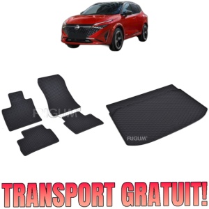 Set Covorase Auto Si Tavita Portbagaj NISSAN QASHQAI III FACELIFT din 2024 - 2026, caroserie suv, PORTBAGAJ INFERIOR SI SUPERIOR, FARA PORTBAGAJ INTERMEDIAR