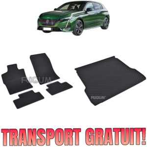 Set Covorase Auto Si Tavita Portbagaj PEUGEOT 308 III PLUG-IN HYBRID din 12.2021 - 2026, caroserie hatchback,