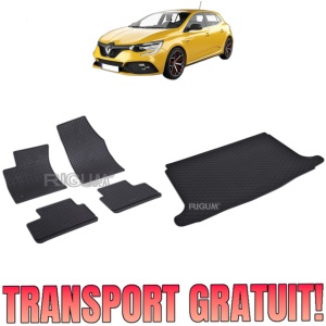 Set Covorase Auto Si Tavita Portbagaj RENAULT MEGANE IV din 01.2016 - 2026, caroserie hatchback,