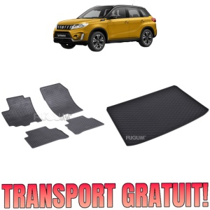 Set Covorase Auto Si Tavita Portbagaj SUZUKI VITARA din 03.2015 - 03.2020, caroserie suv, PORTBAGAJ SUPERIOR