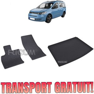 Set Covorase Auto Si Tavita Portbagaj VOLKSWAGEN CADDY din 11.2020 - 2026, caroserie van 2 locuri,