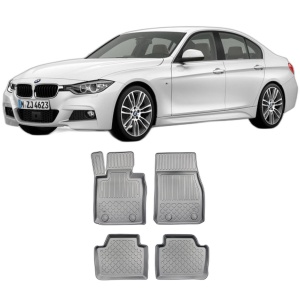 Set covorase BMW SERIA 3 F30, din 01.2012 - 02.2019, covorase tavita, caroserie SEDAN fara X-DRIVE, compatibile cu autoturismul BMW SERIA 3 F30, ARISTAR - Img 2
