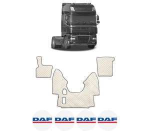 Set covorase Camion Tir DAF 95 XF din 1997-2002, Auto, 4x Stickere auto cu DAF