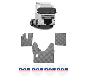 Set covorase Camion Tir DAF XF 105 din 2005-2013, Auto, 4x Stickere auto cu DAF