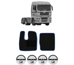 Set covorase Camion Tir MAN TGA din 1999-2012, Auto, 4x Stickere auto cu MAN