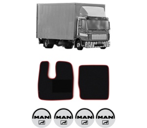 Set covorase Camion Tir MAN TGL I din 2004-2022, Auto, 4x Stickere auto cu MAN