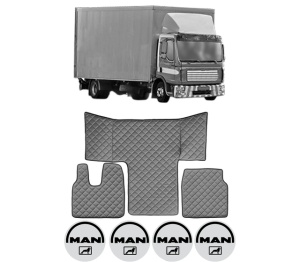 Set covorase Camion Tir MAN TGL I din 2004-2022, Auto, 4x Stickere auto cu MAN