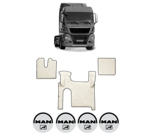 Set covorase Camion Tir MAN TGX I din 2006-2021, Auto, 4x Stickere auto cu MAN