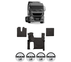Set covorase Camion Tir MAN TGX I din 2006-2021, Auto, 4x Stickere auto cu MAN