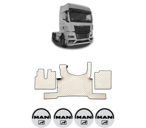 Set covorase Camion Tir MAN TGX II din 2020, Auto, 4x Stickere auto cu MAN