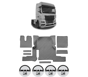 Set covorase Camion Tir MAN TGX II din 2020, Auto, 4x Stickere auto cu MAN