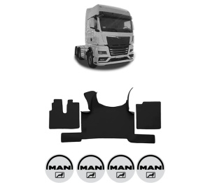Set covorase Camion Tir MAN TGX II din 2020, Auto, 4x Stickere auto cu MAN