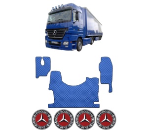 Set covorase Camion Tir MERCEDES-BENZ ACTROS MP2 / MP3 din 2002-2009, Auto, 4x Stickere auto cu MERCEDES-BENZ