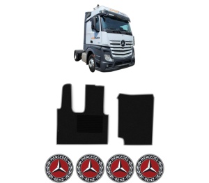 Set covorase Camion Tir MERCEDES-BENZ ACTROS MP4 / MP5 din 2011-2024, Auto, 4x Stickere auto cu MERCEDES-BENZ
