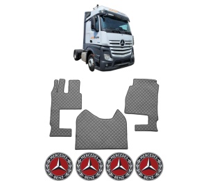 Set covorase Camion Tir MERCEDES-BENZ ACTROS MP4 / MP5 din 2011-2024, Auto, 4x Stickere auto cu MERCEDES-BENZ