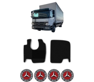 Set covorase Camion Tir MERCEDES-BENZ ATEGO 2 din 2004-2014, Auto, 4x Stickere auto cu MERCEDES-BENZ