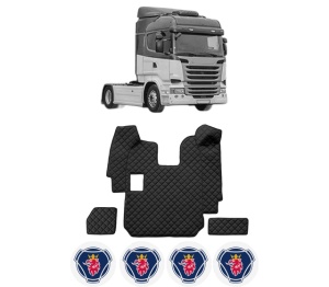 Set covorase Camion Tir SCANIA R I din 2004-2019, Auto, 4x Stickere auto cu SCANIA