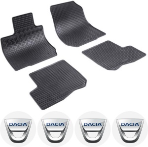 Set covorase Dacia Logan 2004 - 2013 si 4 stickere rotunde Dacia accesorii pentru autoturismul tau - masina v4862