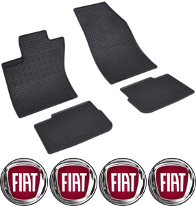 Set covorase Fiat Tipo Sedan 01.2016 - prezent si 4 stickere rotunde Fiat accesorii pentru autoturismul tau - masina v4816
