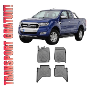 Set covorase FORD RANGER, din 12.2015 - 10.2022, covorase tavita, caroserie PICK-UP CABINA DUBLA, inclusiv FACELIFT, compatibile cu autoturismul FORD RANGER, ARISTAR