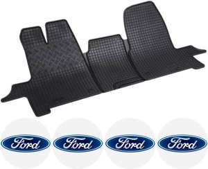 Set covorase Ford Tourneo Custom Van 01.2013 - prezent si 4 stickere rotunde Ford accesorii pentru autoturismul tau - masina v4767