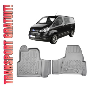 Set covorase FORD TRANsiT CUSTOM, din 01.2013 - 06.2023, covorase tavita, caroserie VAN 2-3 LOCURI, ampatament scurt si lung, cutie manuala, compatibile cu autoturismul FORD TRANSIT CUSTOM, ARISTAR