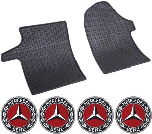 Set covorase Mercedes Vito W447 2014-prezent si 4 stickere rotunde Mercedes accesorii pentru autoturismul tau - masina v4630
