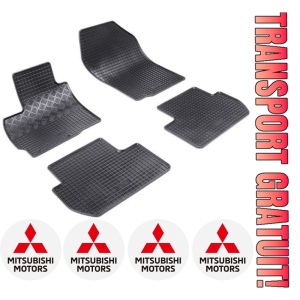 Set covorase Mitsubishi Outlander II SUV 03.2007 - 08.2012 si 4 stickere rotunde Mitsubishi