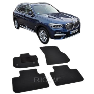 Set covorase mocheta BMW X3 G01, 2017-prezent, din mocheta, compatibile cu autoturismul BMW X3 G01 - Img 2