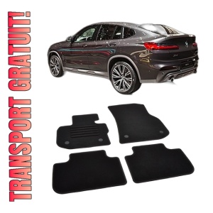 Set covorase mocheta BMW X4 G02 2018-prezent, din mocheta, compatibile cu autoturismul BMW X4 G02