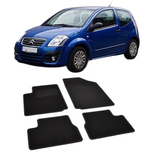 Set covorase mocheta Citroen C2 2002-2009, din mocheta, compatibile cu autoturismul Citroen C2 - Img 2
