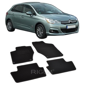 Set covorase mocheta Citroen C4 (2), 2010-2018, din mocheta, compatibile cu autoturismul Citroen C4 (2) - Img 2