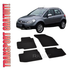 Set covorase mocheta Fiat Sedici, 2006-2014, din mocheta, compatibile cu autoturismul Fiat Sedici