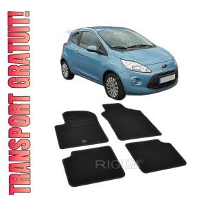 Set covorase mocheta Ford Ka 2 (RU8), 2009-2016, din mocheta, compatibile cu autoturismul Ford Ka 2 (RU8)