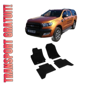 Set covorase mocheta Ford Ranger, 2016-prezent, din mocheta, compatibile cu autoturismul Ford Ranger