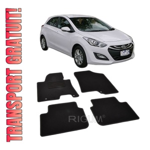 Set covorase mocheta Hyundai i30 (2), 2012-2017, din mocheta, compatibile cu autoturismul Hyundai i30 (2)
